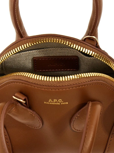 Shop Apc A.p.c. 'emma' Mini Crossbody Bag In Brown