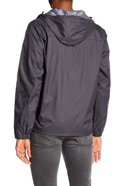 Tommy Hilfiger Tommy Rain Slicker Jacket In Charcoal
