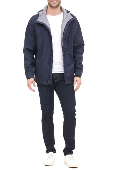 Tommy Hilfiger Tommy Rain Slicker Jacket In Navy
