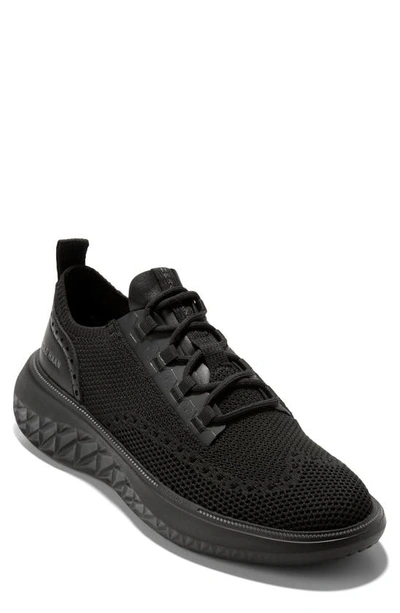 Shop Cole Haan 5.zerogrand Stitchlite™ Knit Sneaker In Black/ Black