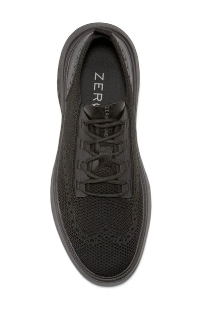 Shop Cole Haan 5.zerogrand Stitchlite™ Knit Sneaker In Black/ Black