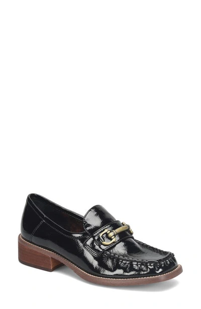 Korks Florence Bit Loafer In Black Patent