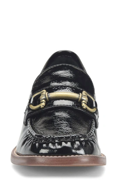 Korks Florence Bit Loafer In Black Patent