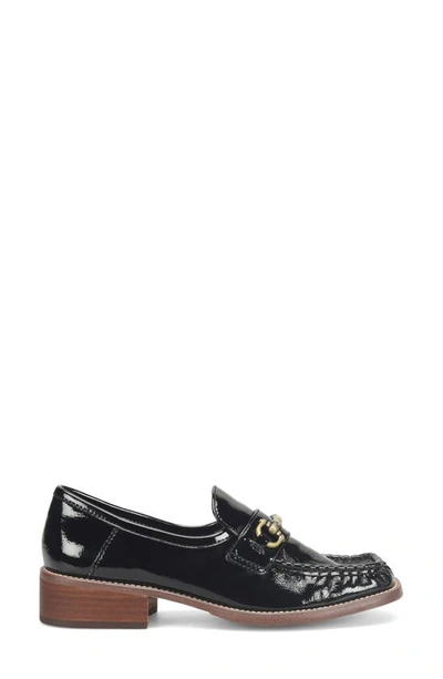 Korks Florence Bit Loafer In Black Patent