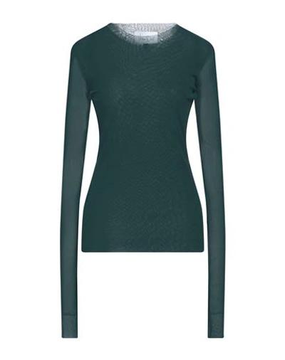 Shop Virna Drò® Virna Drò Woman T-shirt Dark Green Size 2 Polyamide, Elastane