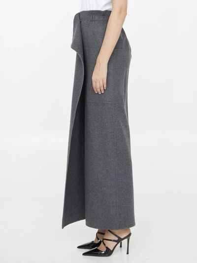 Shop Max Mara Messina Skirt In Grey