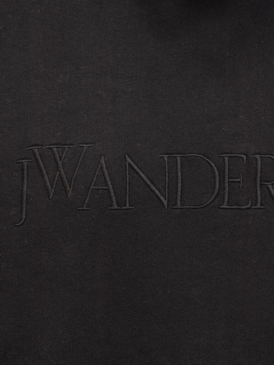 Shop Jw Anderson Hoodie With Logo In Black