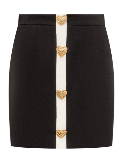 Moschino Skirt In Fantasia Nero