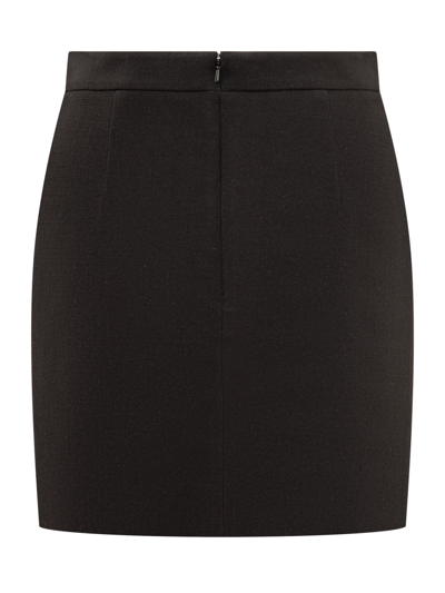 Shop Moschino Mini Skirt In Fantasia Nero