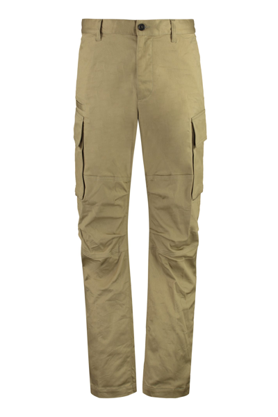 Shop Dsquared2 Cotton Cargo-trousers In Taupe