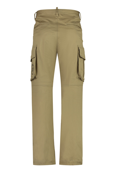 Shop Dsquared2 Cotton Cargo-trousers In Taupe