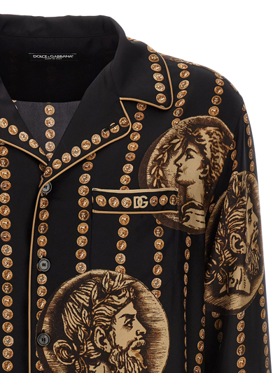 Shop Dolce & Gabbana Coin Print Shirt In Multicolor