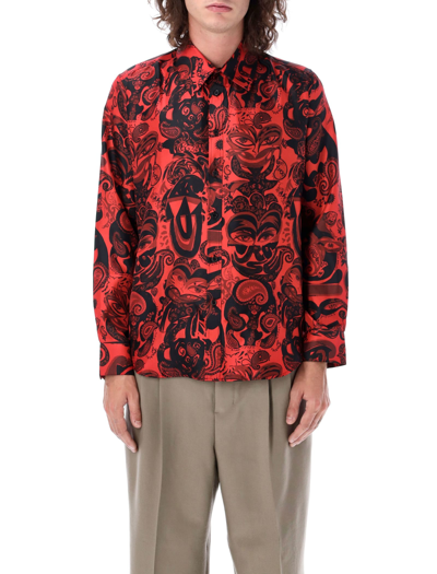 Shop Martine Rose Pasley Shirt In Red