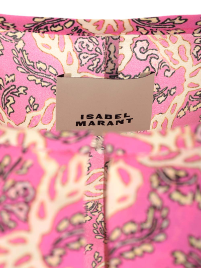 Shop Isabel Marant Floral Zarga Blouse In Rose
