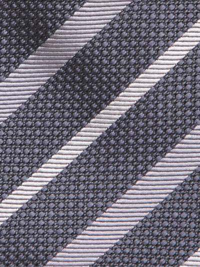 Shop Brunello Cucinelli Grey/ Multicolor Silk Tie