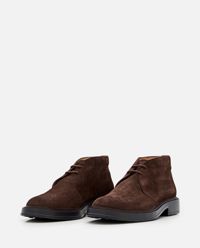 Shop Tod's Boot Lace-up Shoes In Brown