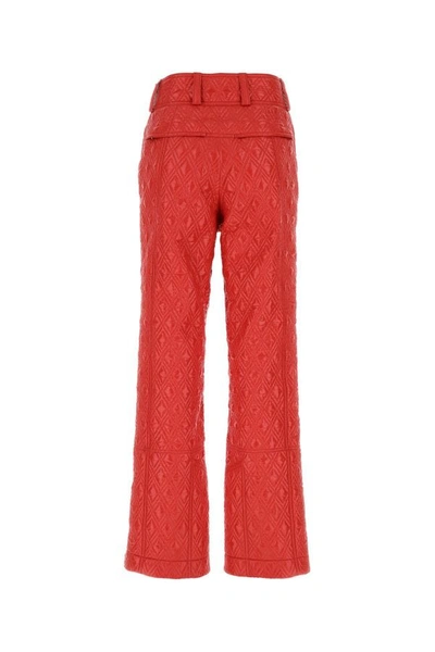 Shop Gucci Woman Red Polyester Pant