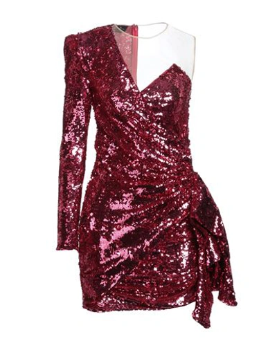 Shop Elisabetta Franchi Woman Mini Dress Fuchsia Size 6 Polyamide In Pink
