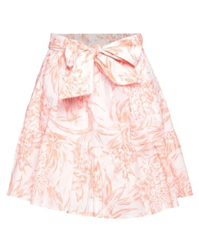 Shop Tommy Hilfiger Woman Mini Skirt Pink Size 8 Cotton