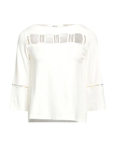Shop Ean 13 Woman T-shirt White Size 0 Viscose, Elastane