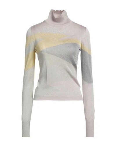 Philosophy Di Lorenzo Serafini Woman Turtleneck Light Pink Size 10 Viscose, Polyester In Pink