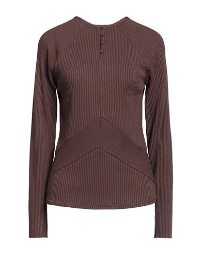 Shop Rag & Bone Woman Sweater Brown Size L Cotton, Modal, Linen, Elastane