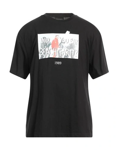 Shop Throwback . Man T-shirt Black Size L Cotton