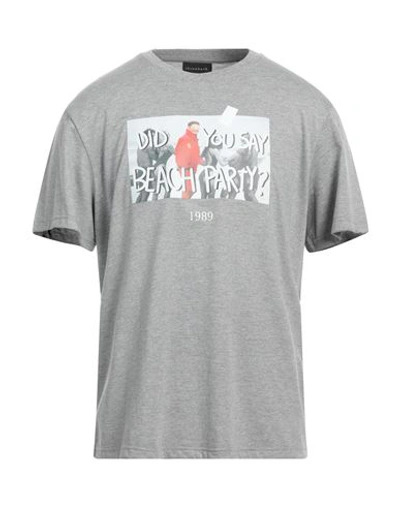 Throwback . Man T-shirt Light Grey Size S Cotton In Grey