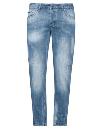 Shop Gazzarrini Man Jeans Blue Size 34 Cotton, Elastane