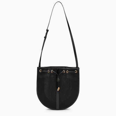 Shop Saint Laurent Black Mesh Shoulder Bag Women