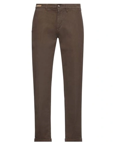 Shop Re-hash Re_hash Man Pants Dark Green Size 30 Cotton, Elastane