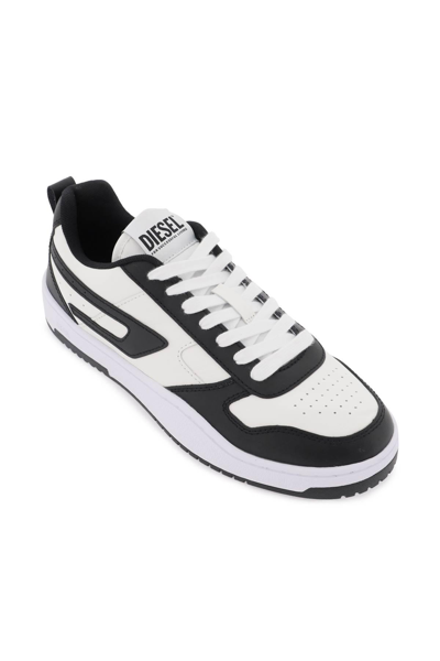 Shop Diesel Low 'ukiyo V2' Sneakers In White,black
