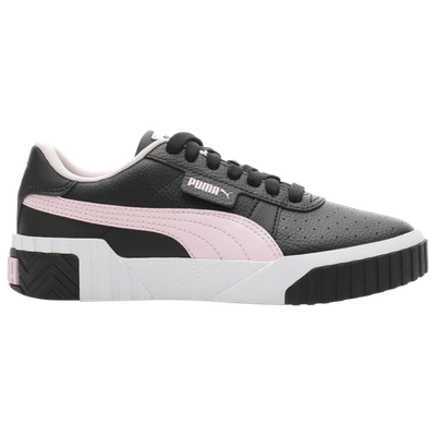 Shop Puma Girls  Cali Jr In  Black/pearl Pink/white