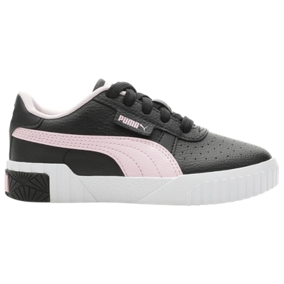 Shop Puma Girls  Cali In Pearl Pink/ Black/white
