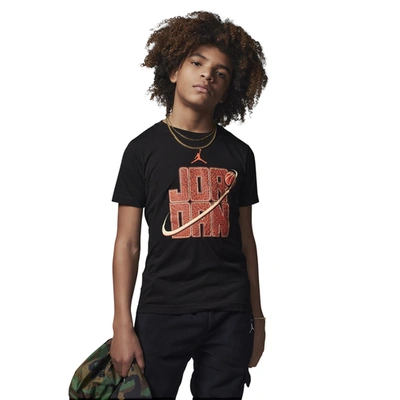 Shop Jordan Boys  Dunk On Mars T-shirt In Black/red