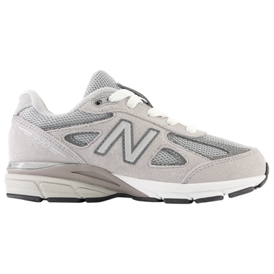 Shop New Balance Girls  990 V4 In Silver Filigree/cool Grey