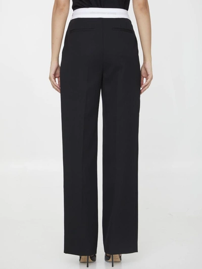 Shop Alexander Wang Tailored Pants In Wool In Black