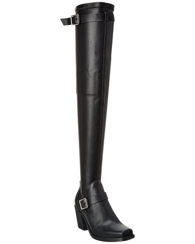 Shop Rag & Bone Axis Leather Thigh-high Boot In Black