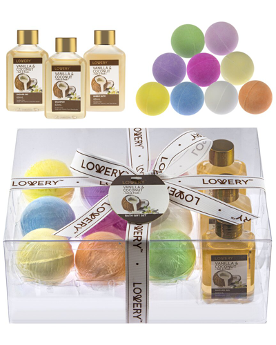 Shop Lovery Shea & Cocoa Butter Bath Bomb Gift Set In Multi
