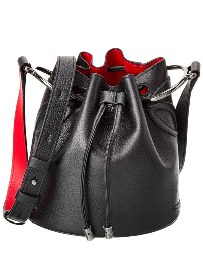 Shop Christian Louboutin By My Side Leather Bucket Bag In Black
