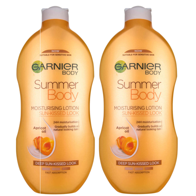 Shop Garnier Summer Body Gradual Deep Tan Moisturiser Duo