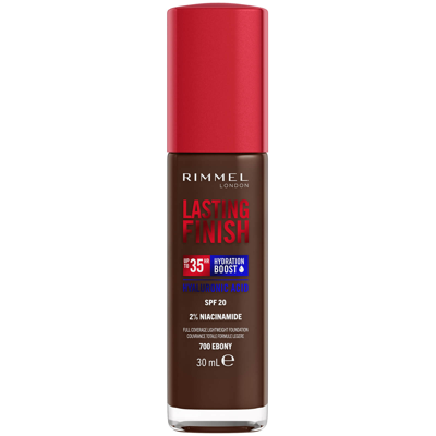 Rimmel Lasting Finish 35hr Foundation 30ml (various Shades) - 700 Ebony In 700 Ebony