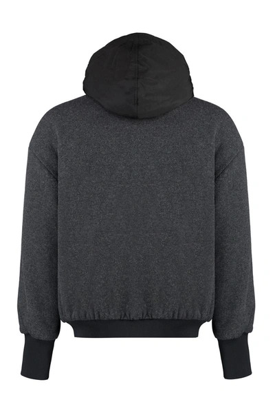 Shop Dolce & Gabbana Jersey Full-zip Jacket In Grey