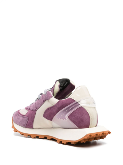 Run Of Pink and Purple Suede and Nylon RO-1 CORE Sneakers