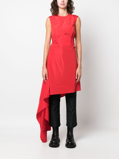Sofie D'hoore Detachable-panel Sleeveless Blouse In Red