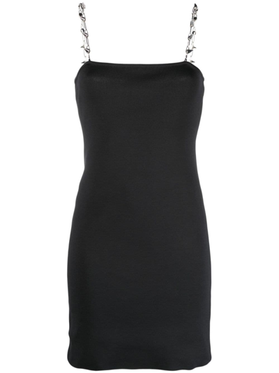 Shop Alyx Studded Chain-strap Minidress In Black