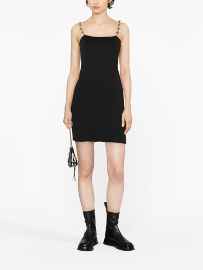 Shop Alyx Studded Chain-strap Minidress In Black