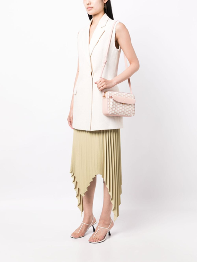 Bally Daniel Pennant-print Crossbody Bag In Pink