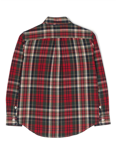 Shop Ralph Lauren Plaid-check Cotton Shirt In Red