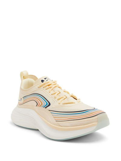 Shop Apl Athletic Propulsion Labs Streamline Stripe-detailing Sneakers In Neutrals